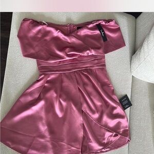 Lulu's Pink Asymmetrical Dress